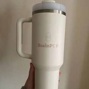 Limited Edition BrainPOP x Stanley 40oz Quencher H2.0 Flowstate Tumbler (Cream)